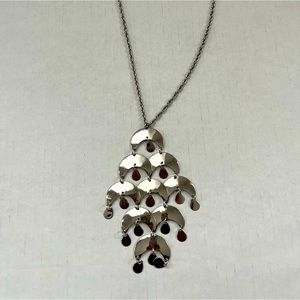 Like new Vintage silver moon cascading necklace